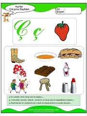 Ç Sesi Çalışma Sayfaları